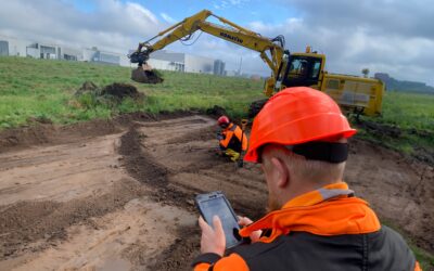 Erfolgsgeschichte: Archaeonotes bei der Erschließung eines Gewerbegebiets im Einsatz